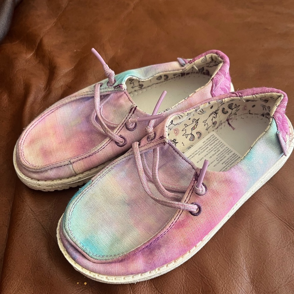 Girl Hey Dude Tie-Dye Casual Shoes
